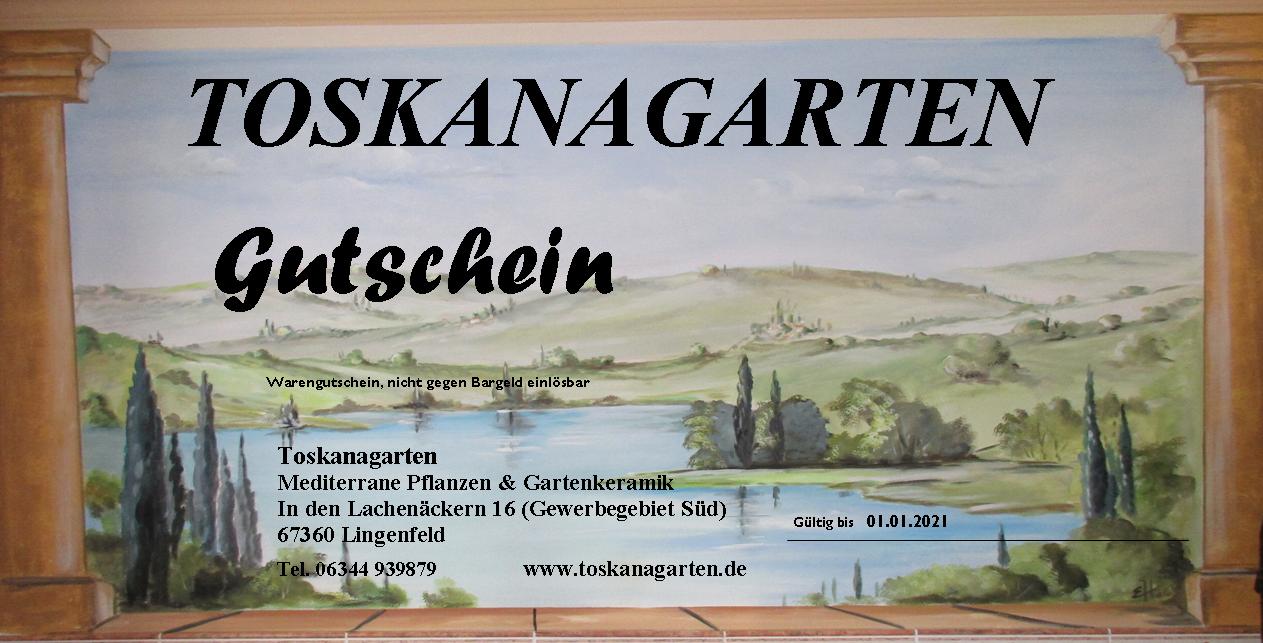 Geschenkgutschein Toskanagarten