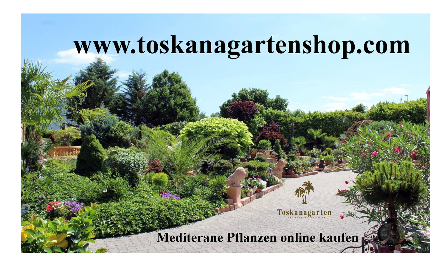 Toskanagarten Lingenfeld teil vom Schaugarten mit Shopinfo